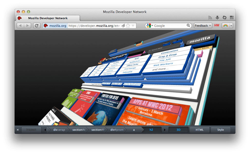 3D View in Firefox