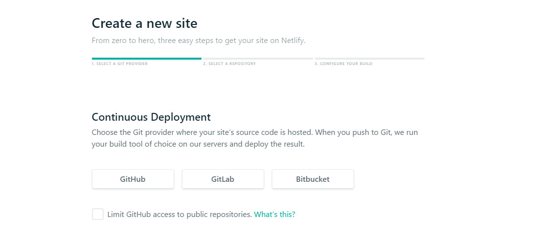 New site from git