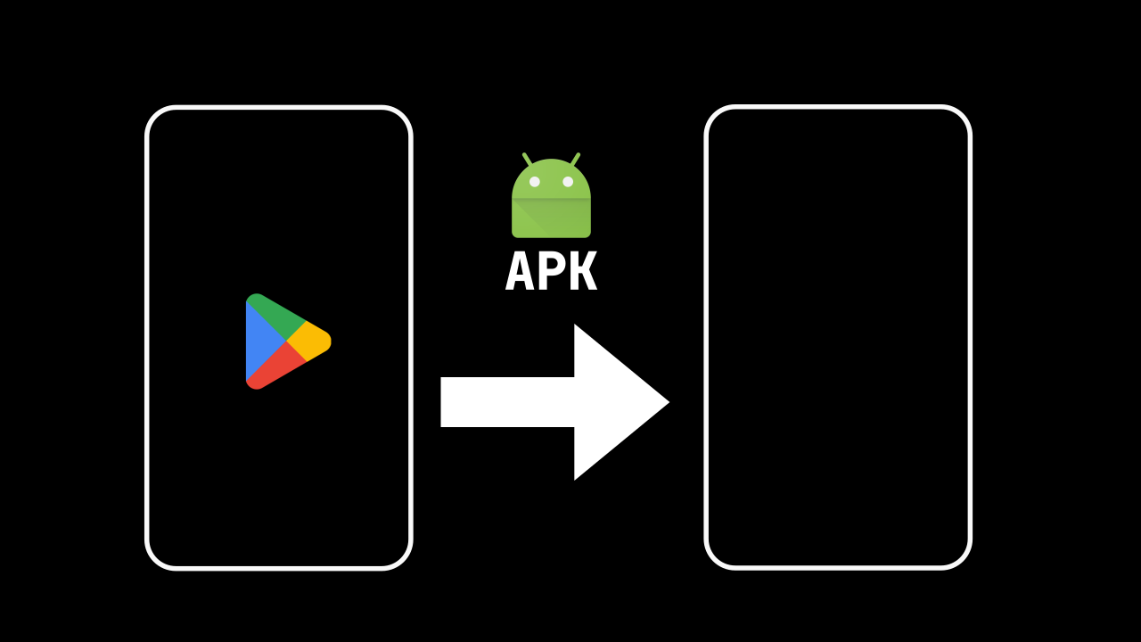 ภาพอธิบายใช้มือถือเครื่องที่มี Google play store ส่งไฟล์ APK ไปให้เครื่องที่ไม่มี Google play store
